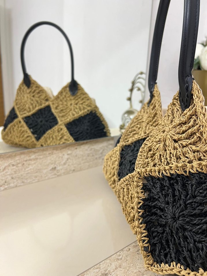 mozaik motifli çanta - Görsel 3