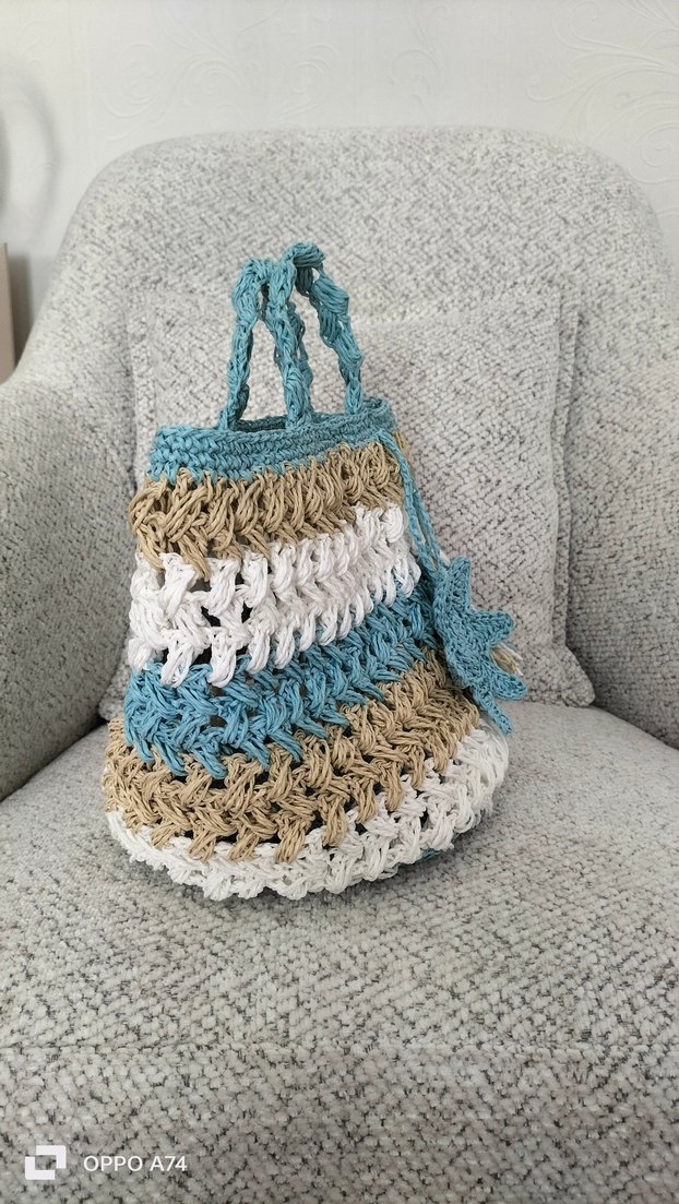 hasır çocuk çantası - Görsel 2