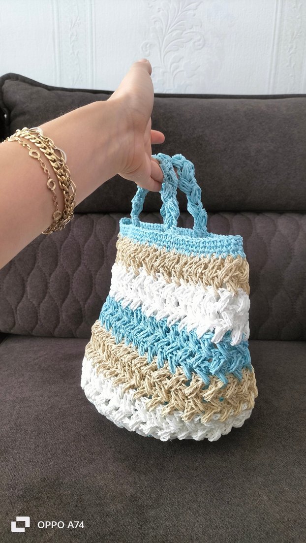 hasır çocuk çantası - Görsel 3