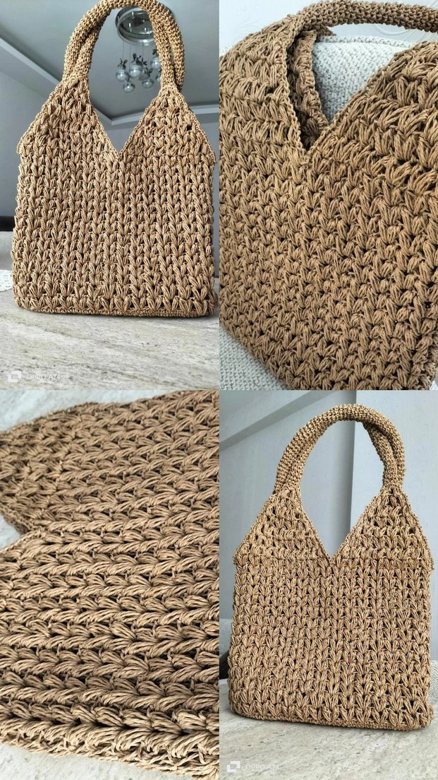 oysho hasır çanta - Görsel 4