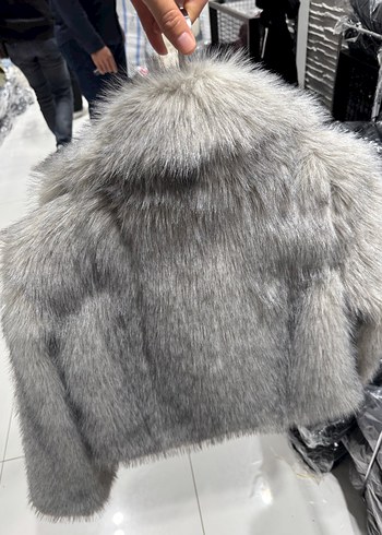Zara Bej Kürk Detaylı Kadın Midi Ceket