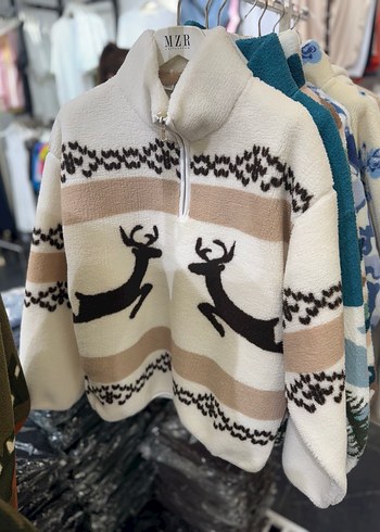 Kadın Yüksek Yakalı Gevşek Sweatshirt - Görsel 9