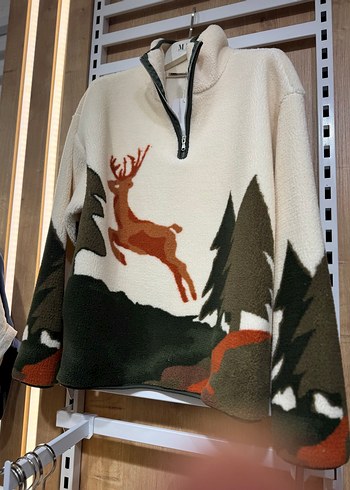 Kadın Yüksek Yakalı Gevşek Sweatshirt - Görsel 11