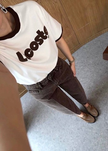 Lacoste Beyaz Baskılı Tişört - Görsel 2