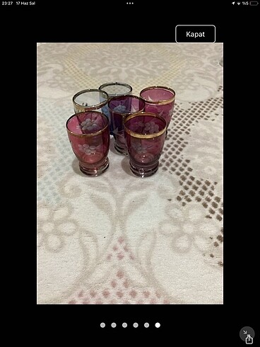 Viski bardağı ve likör bardakları - Görsel 5