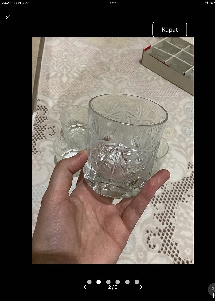 Viski bardağı ve likör bardakları - Görsel 2