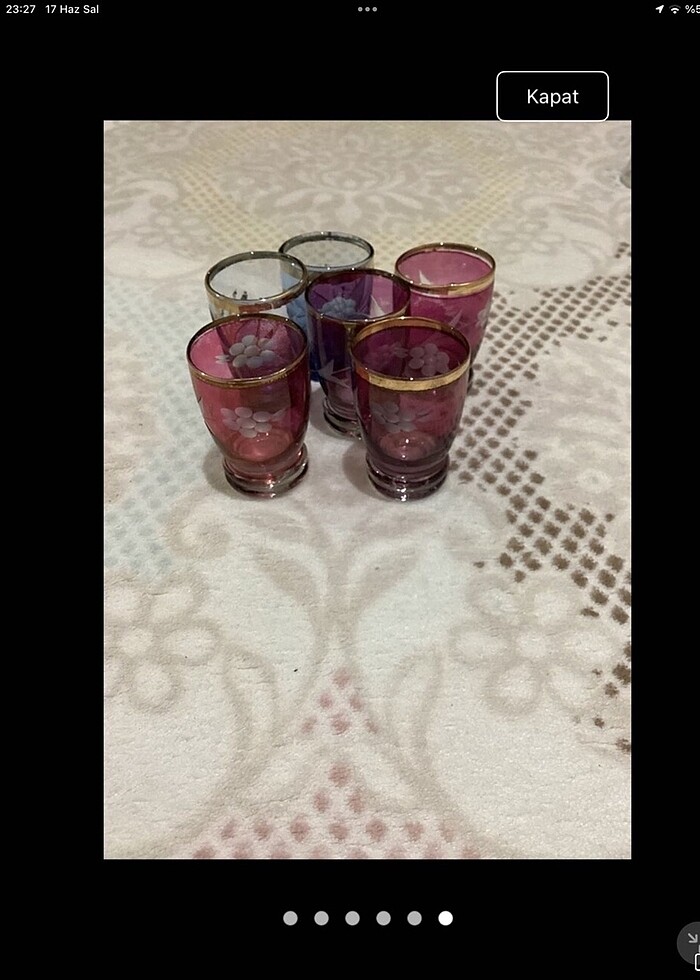 Viski bardağı ve likör bardakları - Görsel 5