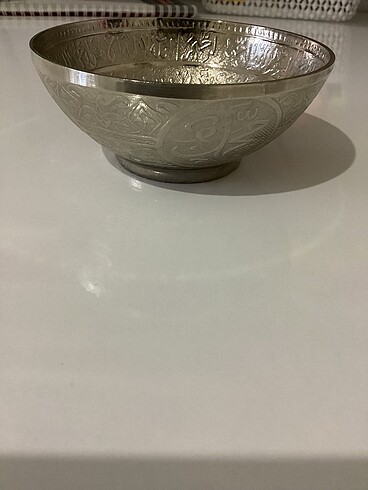 Antika dualı pirinç tas - Görsel 7