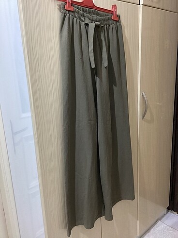 Keten bol paça pantolon