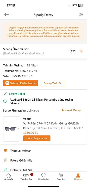Beden Vague gözlük