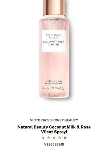 Victoria's Secret Coconut Milk & Rose Vücut Spreyi 250 ml - Görsel 2
