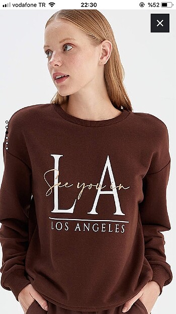 Defacto Acı Kahve Sweatshirt