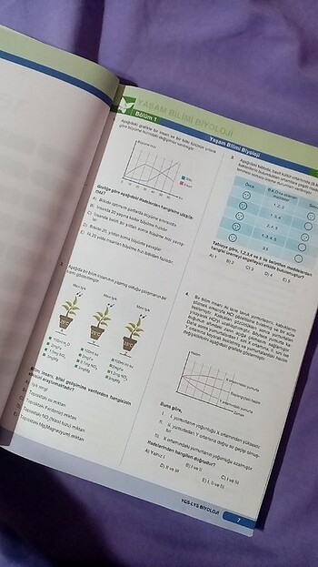  Biyoloji ygs-yks-lgs test kitabı 