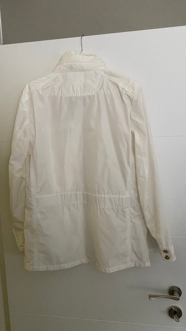 Beyaz yağmurluk Kadın Ceket - Görsel 3