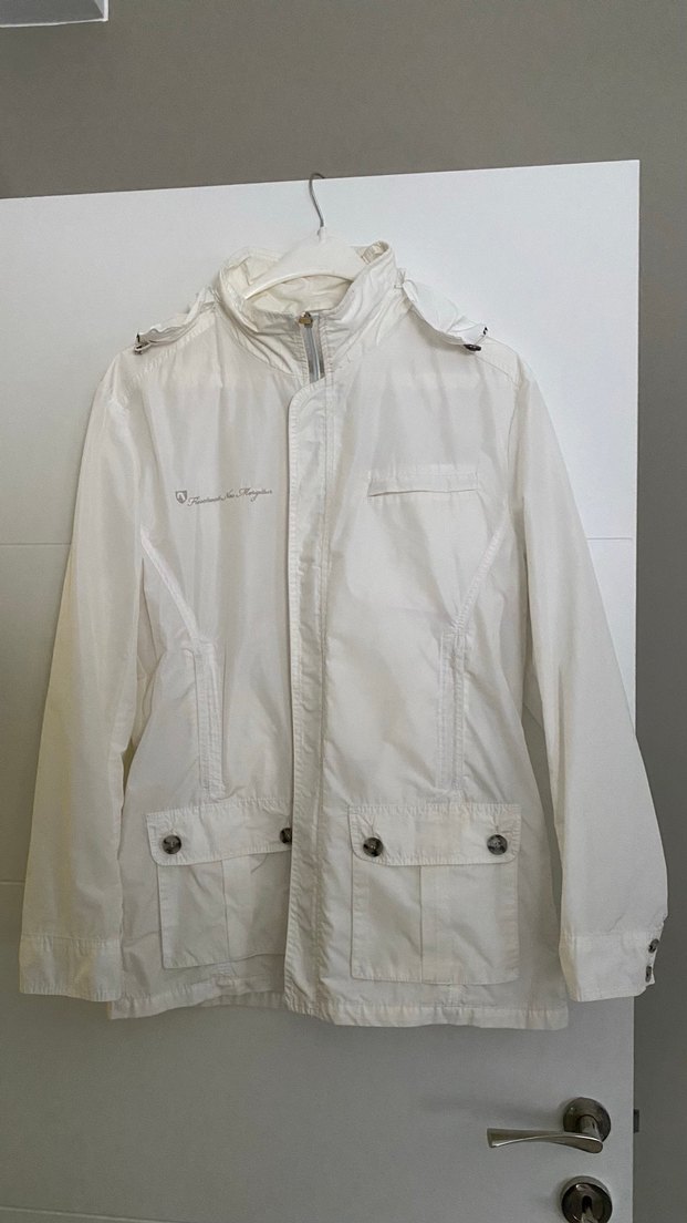 Beyaz yağmurluk Kadın Ceket - Görsel 5