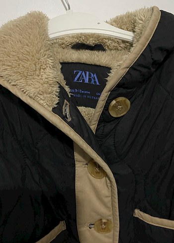 Düğmeli Erkek Çocuk Siyah Sade Mont - Görsel 2