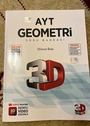 AYT Geometri Soru Bankası 3D Detaylı Video Çözümlü