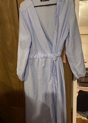 Uzun Kollu Mavi trenç - Görsel 2