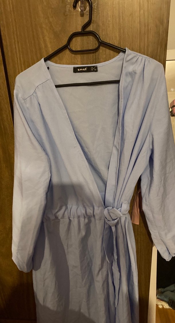 Uzun Kollu Mavi trenç - Görsel 4