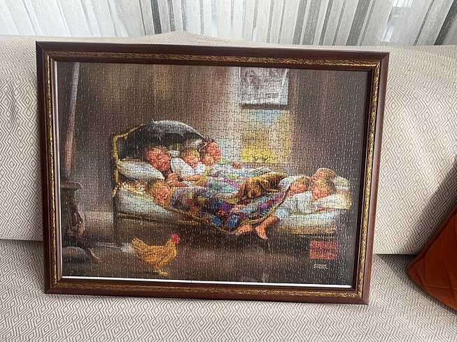 Diğer Mutluluğun resmi puzzle çerçeveli