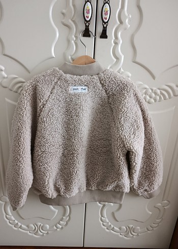 H&M Peluş Kız Çocuk Ceket - Görsel 4