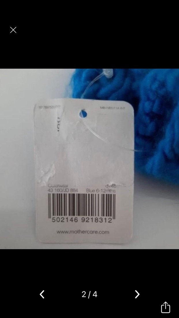 Mothercare canavar eldiven 6-12 ay - Görsel 2