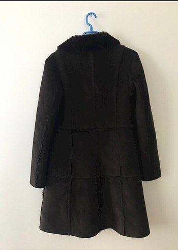 Park Bravo uzun kahverengi kaban - Görsel 5