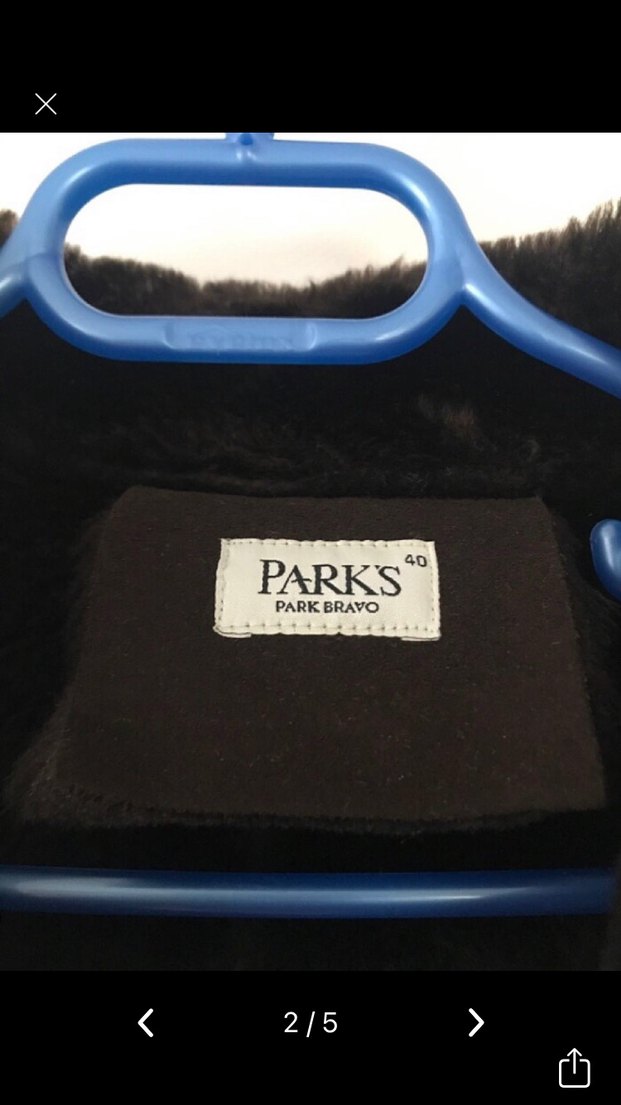 Park Bravo uzun kahverengi kaban - Görsel 2