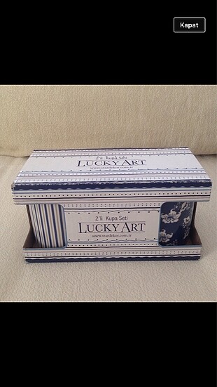 Lucky art authentic ikili kupa seti