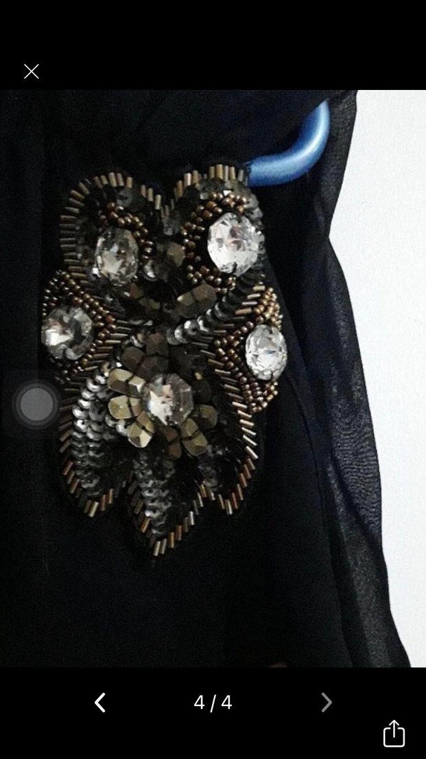 Vero moda tek omuz abiye elbise s beden - Görsel 3