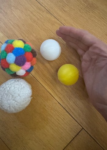 Kedi Renkli ve çeşitli oyun topları seti - Görsel 2