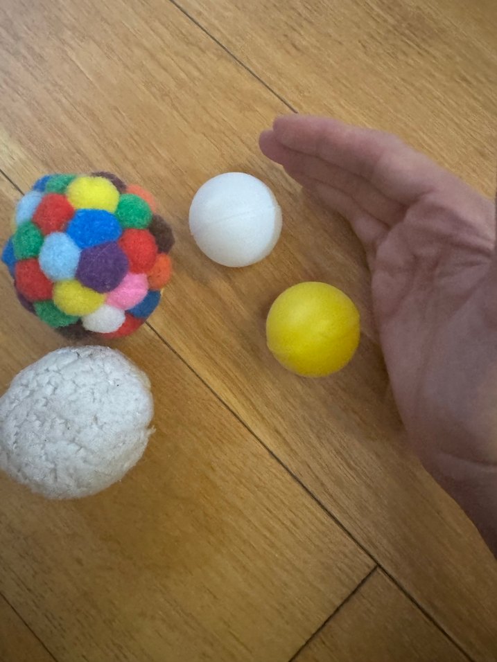 Kedi Renkli ve çeşitli oyun topları seti - Görsel 2