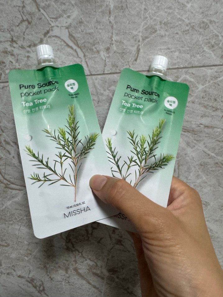 Pure Source Çay Ağacı Özlü Cep Maskesi 2 adet - Görsel 2
