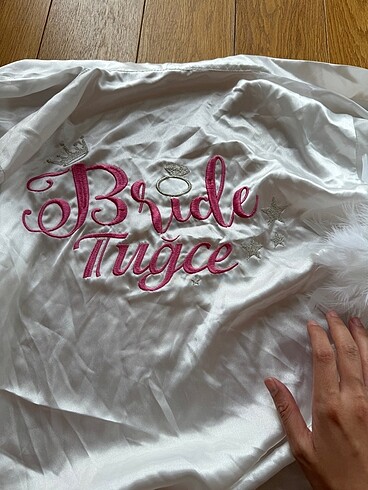 Tüylü bride gelin sabahlık