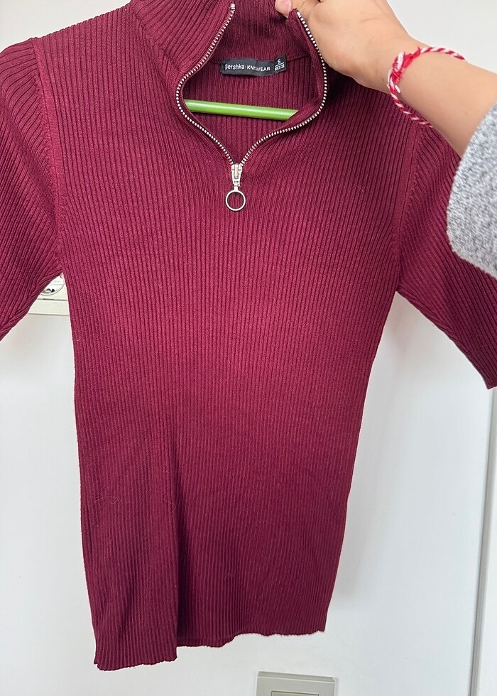 Bershka fermuarlı kazak - Görsel 4