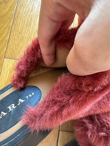 36 Beden çeşitli Renk Zara kürklü terlik