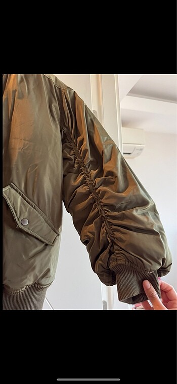 xs Beden haki Renk Hm haki bomber ceket
