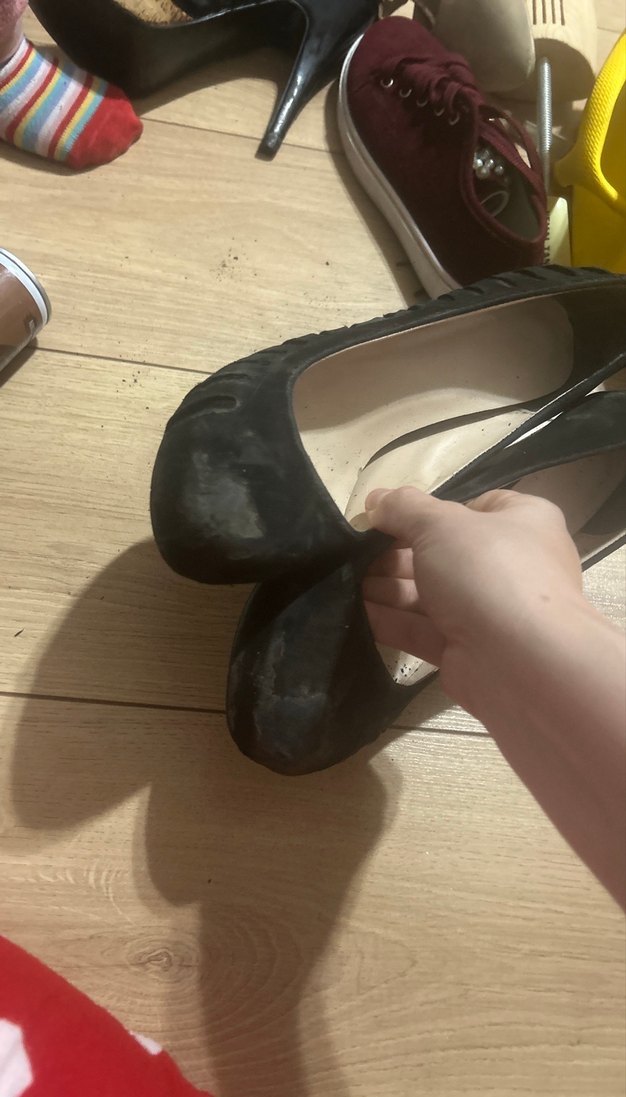 Siyah Zebra Desenli Tokalı Stiletto - Görsel 2