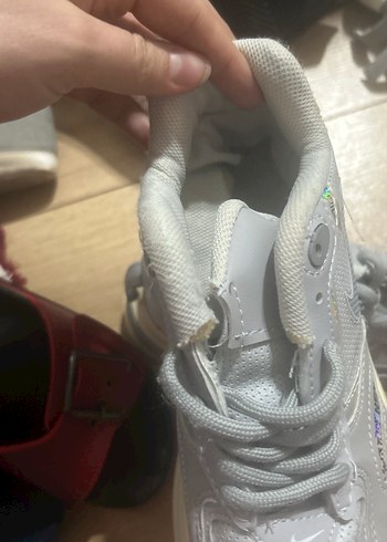 Gri-Beyaz Bağcıklı Kadın Spor Ayakkabı - Görsel 3