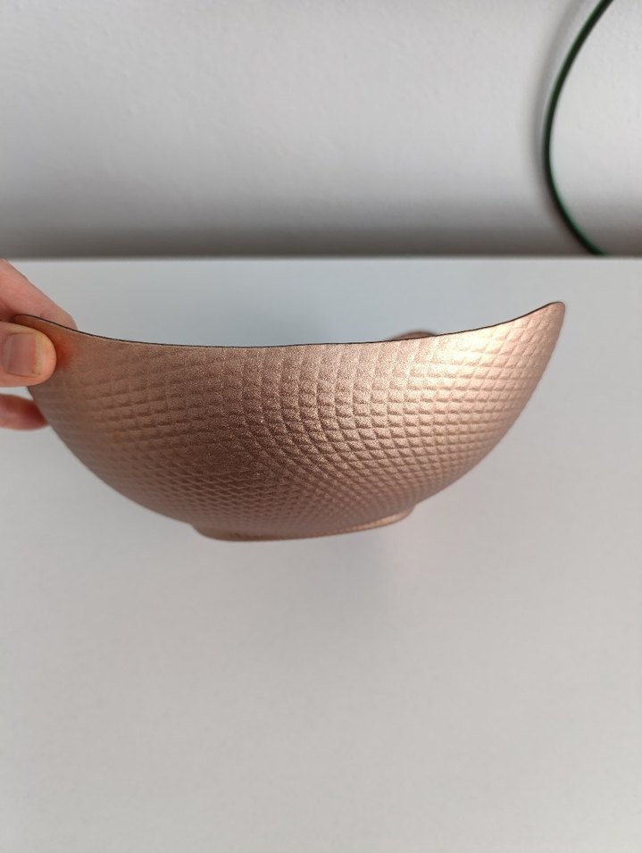 Yılan Desenli Parlak büyük kase - Görsel 5