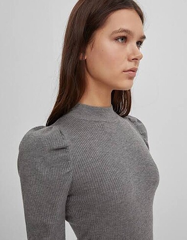 xs Beden gri Renk bershka elbise