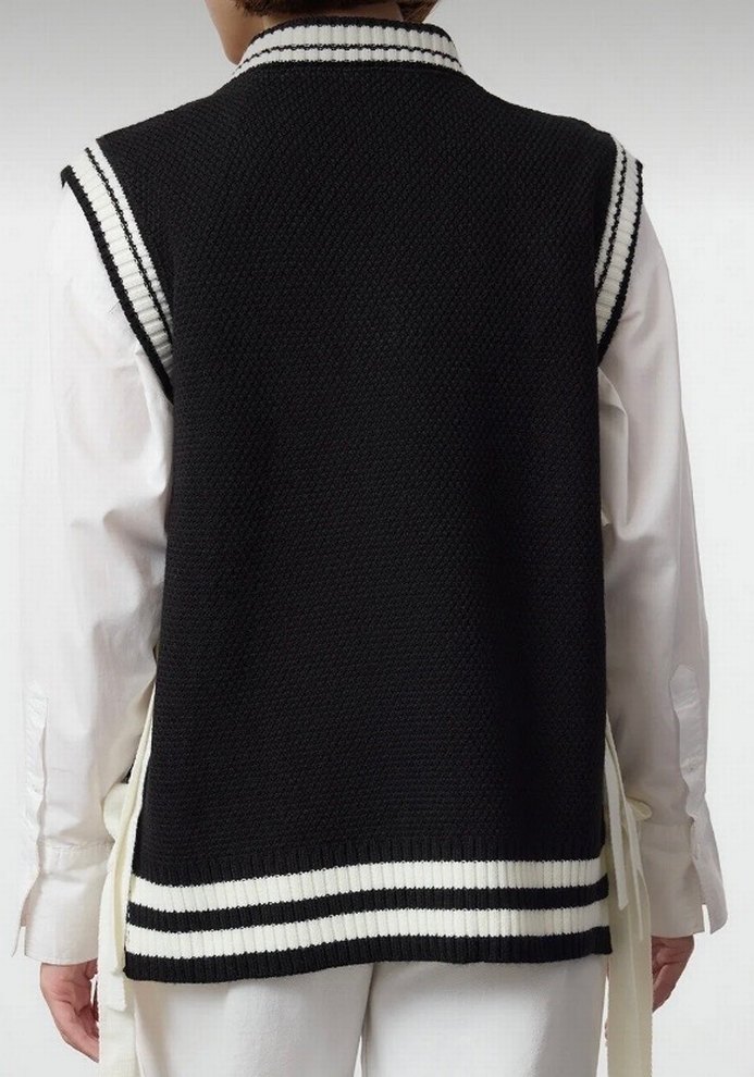 Nakış Detaylı Siyah Örgü Süveter S M beden uyumlu - Görsel 3