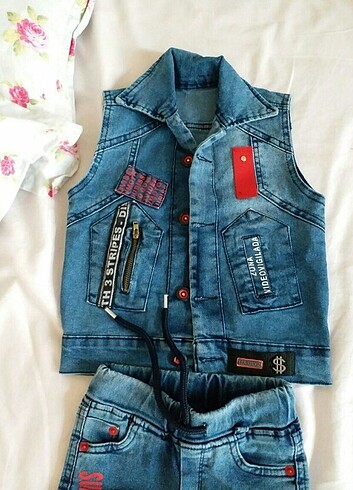 24-36 Ay Beden Jean pantolon yelek