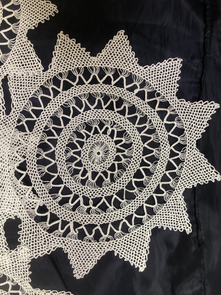 İĞNE OYASI GÖRÜNÜMLÜ FLOŞ DANTEL TAKIM - Görsel 2