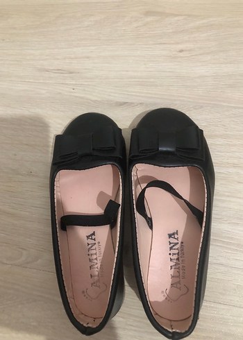 Kız Çocuk Siyah Fiyonk Detaylı Babet - Görsel 5