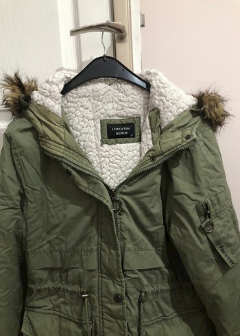 Kadın Yeşil  Kürk Detaylı Parka - Görsel 6