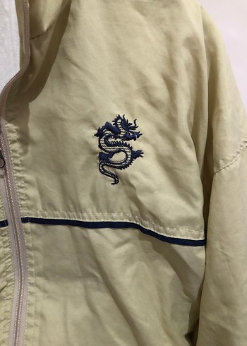 Bej Fermuarlı Rahat Kesim Çocuk Ceket - Görsel 2