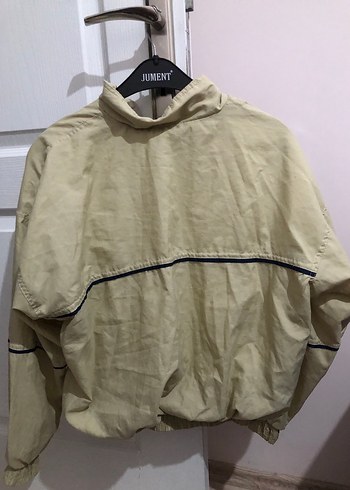 Bej Fermuarlı Rahat Kesim Çocuk Ceket - Görsel 4