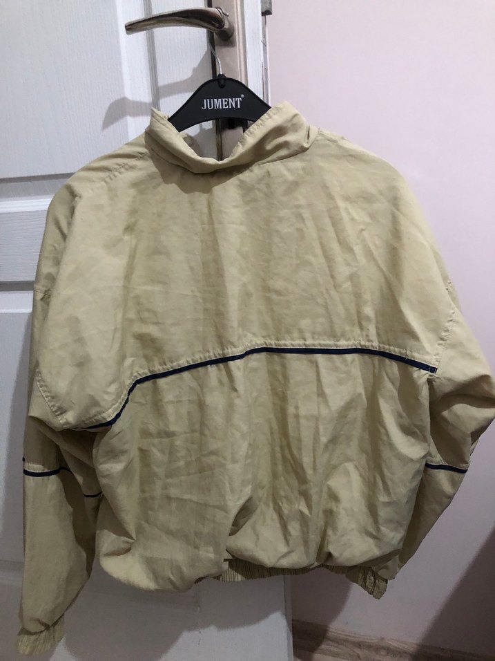 Bej Fermuarlı Rahat Kesim Çocuk Ceket - Görsel 4