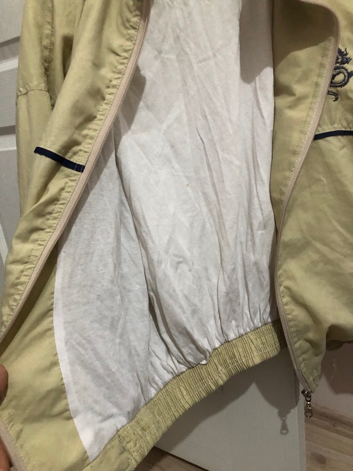 Bej Fermuarlı Rahat Kesim Çocuk Ceket - Görsel 3